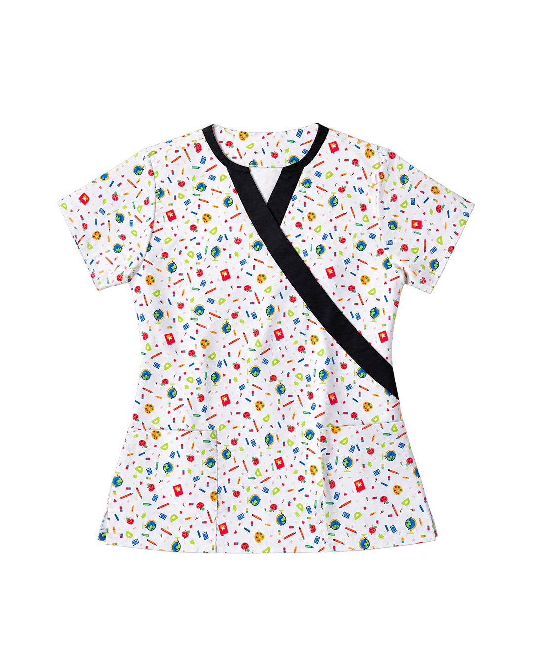 Uniforme Antifluido Estampado Escolar – Mujer