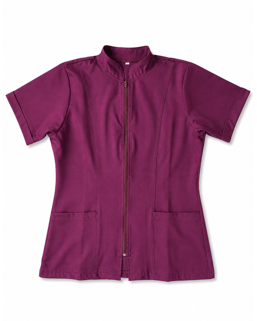 Uniforme Antifluido Morado con Cremallera – Mujer